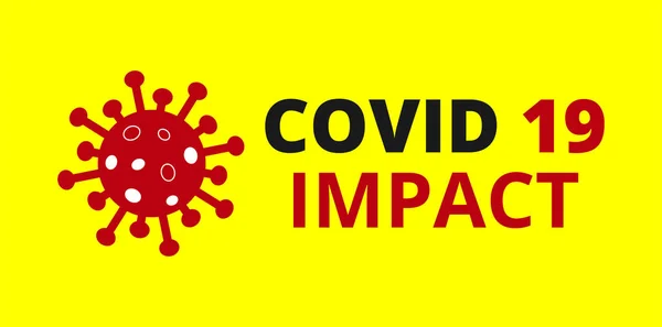Covid Becsapódás Novel Coronavirus Covid Ncov Vektor — Stock Vector