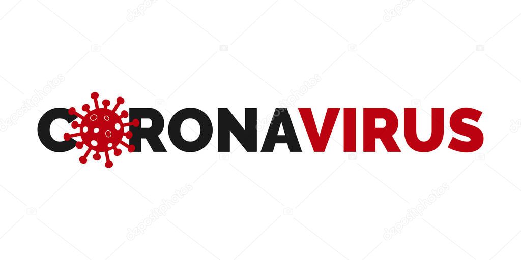 Coronavirus on White Background. Novel Coronavirus Covid 19 NCoV - Vector