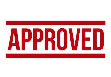 Onaylanmış Kauçuk Mühür Vektör İllüstrasyonu