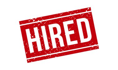 Kiralık Lastik Damga. Kırmızı Kiralık Kauçuk Grunge Mühür Vektör İllüstrasyonu