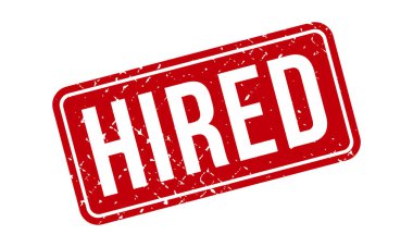 Kiralık Lastik Damga. Kırmızı Kiralık Kauçuk Grunge Mühür Vektör İllüstrasyonu