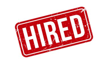 Kiralık Lastik Damga. Kırmızı Kiralık Kauçuk Grunge Mühür Vektör İllüstrasyonu