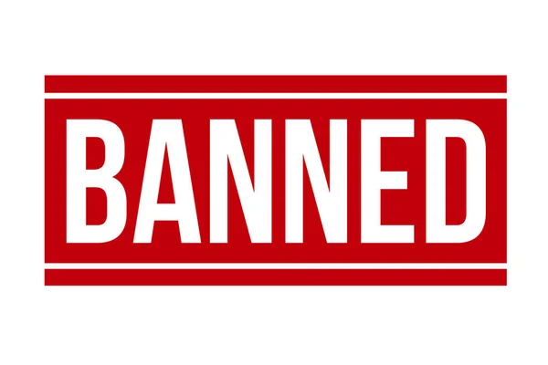 Απαγορευμένη Σφραγίδα Από Καουτσούκ Grunge Εικονογράφηση Διανύσματος — Διανυσματικό Αρχείο