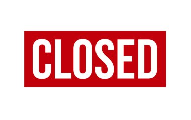 Kırmızı Grunge Kapalı Lastik Damga Vektörü