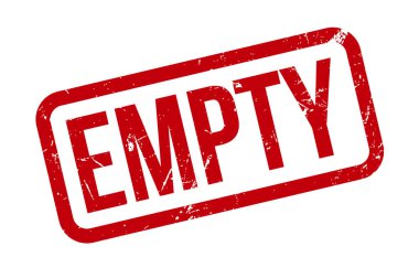 Kırmızı Grunge Boş Lastik Mühür Mührü - Vektör