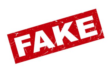 Sahte Kauçuk Grunge Mühür Vektör İllüstrasyonu