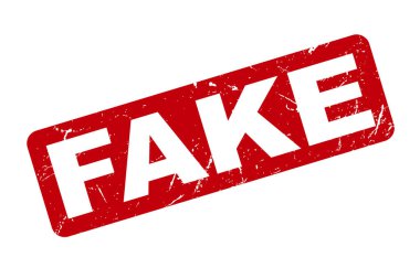 Sahte Lastik Damga. Sahte Kauçuk Grunge Mühür Vektörü