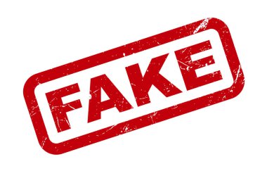 Sahte Kauçuk Grunge Mühür Vektör İllüstrasyonu