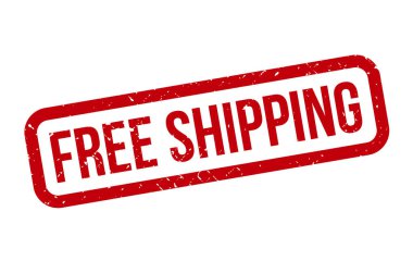 Bedava Nakliye Kauçuk Grunge Mühür Vektör İllüstrasyonu