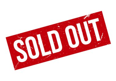 Kırmızı Satılık Kauçuk Grunge Damgası Beyaz Arkaplanda İzole Edildi