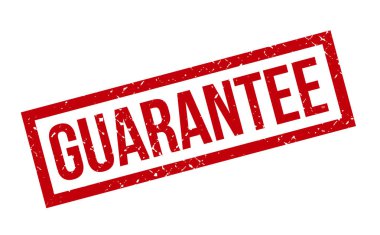 Rubber Stamp 'i garanti et. Kırmızı Garanti Kauçuk Grunge Mühür Vektör İllüstrasyonu - Vektör