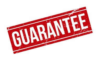 Rubber Stamp 'i garanti et. Kırmızı Garanti Kauçuk Grunge Mühür Vektör İllüstrasyonu - Vektör