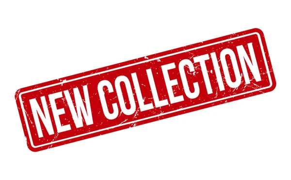 Yeni Koleksiyon Lastik Damgası. Kırmızı Yeni Koleksiyon Kauçuk Grunge Mühür Vektör Çizimi - Vektör
