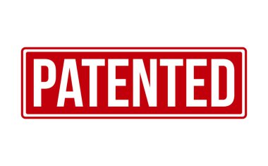Patentli Lastik Damga. Patentli Lastik Grunge Mühür Vektör İllüstrasyonu - Vektör