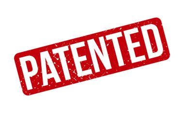 Patentli Lastik Damga. Patentli Lastik Grunge Mühür Vektör İllüstrasyonu - Vektör