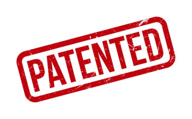 Patentli Lastik Damga. Patentli Lastik Grunge Mühür Vektör İllüstrasyonu - Vektör