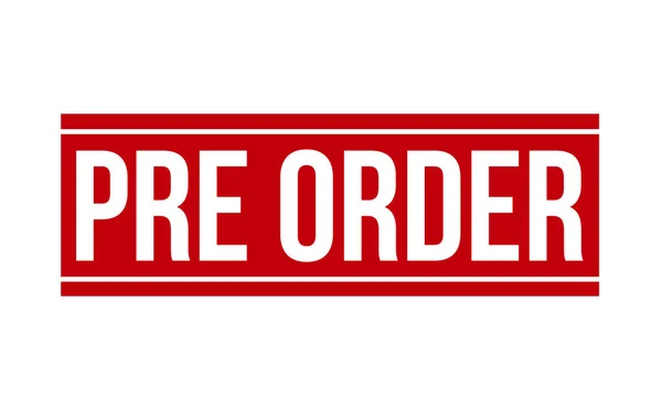 Pre Orden Sello Goma Pre Order Rubber Grunge Stamp Seal — Vector de stock