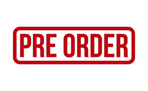 Pre Orden Sello Goma Pre Order Rubber Grunge Stamp Seal — Vector de stock