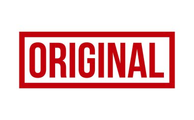 Orijinal Lastik Damga. Orijinal Rubber Grunge Mühür Vektör İllüstrasyonu - Vektör