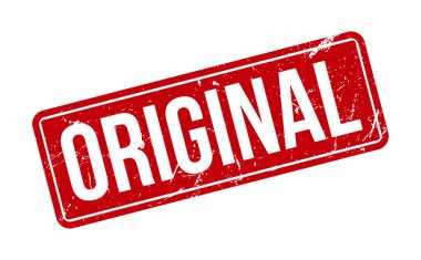 Orijinal Lastik Damga. Orijinal Rubber Grunge Mühür Vektör İllüstrasyonu - Vektör