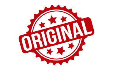 Orijinal Lastik Damga. Orijinal Rubber Grunge Mühür Vektör İllüstrasyonu - Vektör