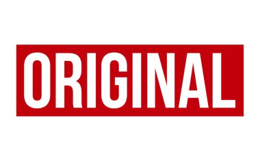 Orijinal Lastik Damga. Orijinal Rubber Grunge Mühür Vektör İllüstrasyonu - Vektör