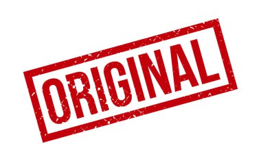 Orijinal Lastik Damga. Orijinal Rubber Grunge Mühür Vektör İllüstrasyonu - Vektör