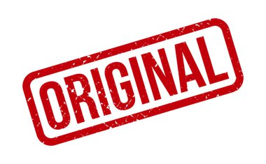 Orijinal Lastik Damga. Orijinal Rubber Grunge Mühür Vektör İllüstrasyonu - Vektör