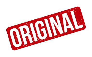 Orijinal Lastik Damga. Orijinal Rubber Grunge Mühür Vektör İllüstrasyonu - Vektör