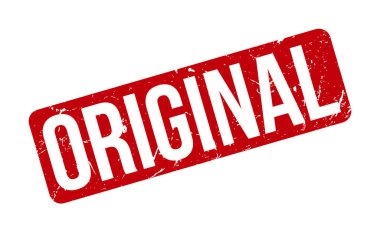Orijinal Lastik Damga. Orijinal Rubber Grunge Mühür Vektör İllüstrasyonu - Vektör