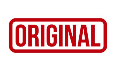 Orijinal Lastik Damga. Orijinal Rubber Grunge Mühür Vektör İllüstrasyonu - Vektör