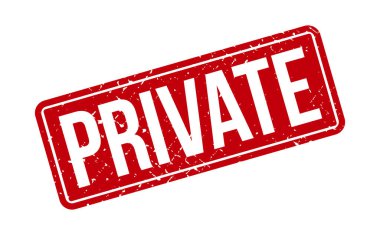 Özel Lastik Damga. Kırmızı Özel Lastik Grunge Mühür Vektör İllüstrasyonu - Vektör