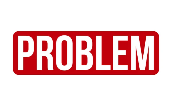 Problem Rubber Stempel Red Problem Rubber Grunge Stempelsiegel Vector Illustration — Stockvektor