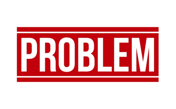 Problem Rubber Stempel Red Problem Rubber Grunge Stempelsiegel Vector Illustration — Stockvektor