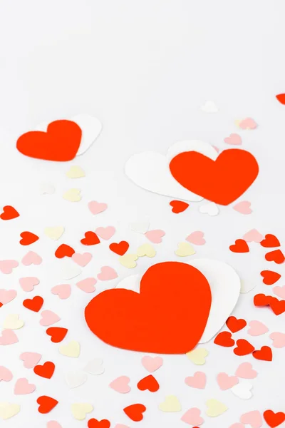 Güzel Sevgililer günü arka plan kırmızı kalp — Stok fotoğraf