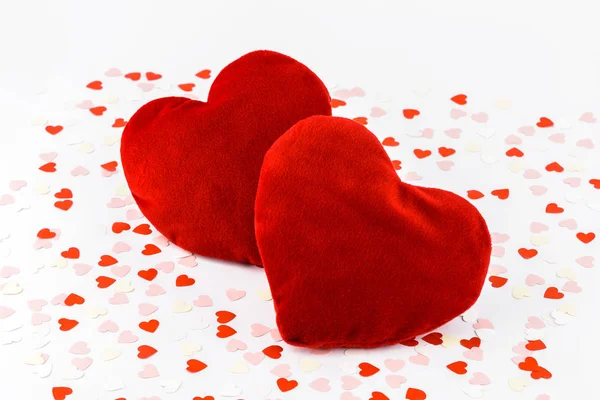 День Святого Валентина і форми серця подушки — стокове фото