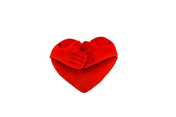 Dia dos Namorados e forma do coração travesseiros — Fotografia de Stock