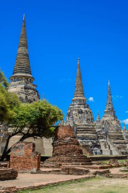 Wat Phrasisanpetch (Phra Si Sanphet) Antik Pagoda. Ayutthay