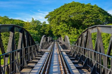 Köprü kwai Nehri, il kanchanaburi, Tayland.