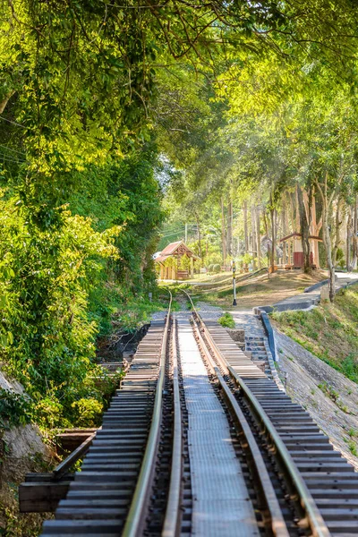 Death railway, built during World War II, Kanchanaburi Thailand — стоковое фото