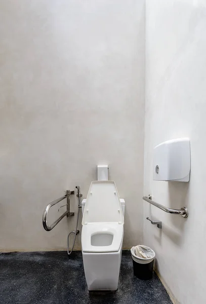 Toalett med trevlig design för personer med funktionshinder — Stockfoto