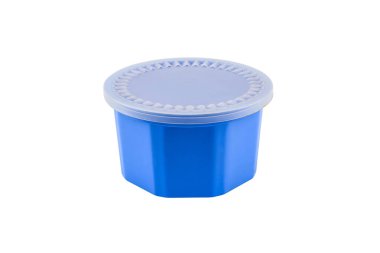 Boş beyaz arka plan üzerinde izole besin konteynerler