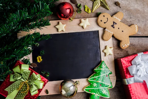 Świąteczna ozdoba, Cookie Boże Narodzenie i nowy rok w kształt o — Zdjęcie stockowe