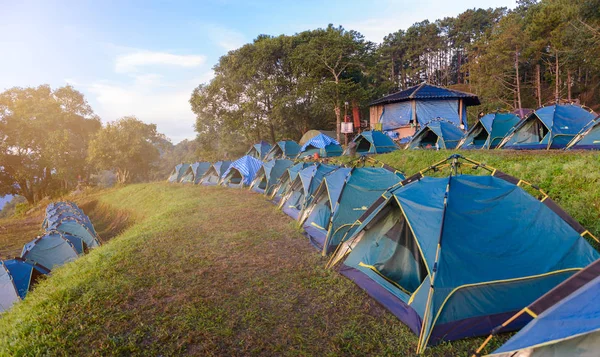 Δευ Sone άποψη, Doi Pha Hom Π.ο.κ. Εθνικό πάρκο, Doi Ang Kha — Φωτογραφία Αρχείου