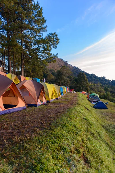 Δευ Sone άποψη, Doi Pha Hom Π.ο.κ. Εθνικό πάρκο, Doi Ang Kha — Φωτογραφία Αρχείου