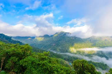 Angkhang Mountain, chiang mai, Tayland Sui Thang açısından görüntüleyin. Sabah sis deniz