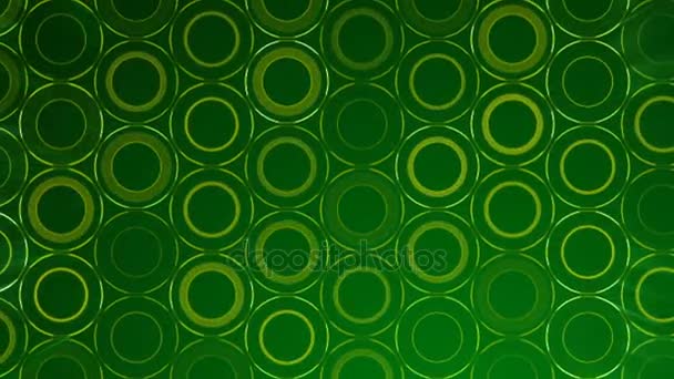 Padrão Dark Green Circles Moderna Renderizar Animação Suave Fundo Abstrato — Vídeo de Stock