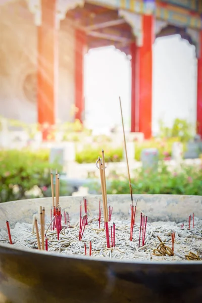 Incense burners in Chinese temple — Stock Photo, Image