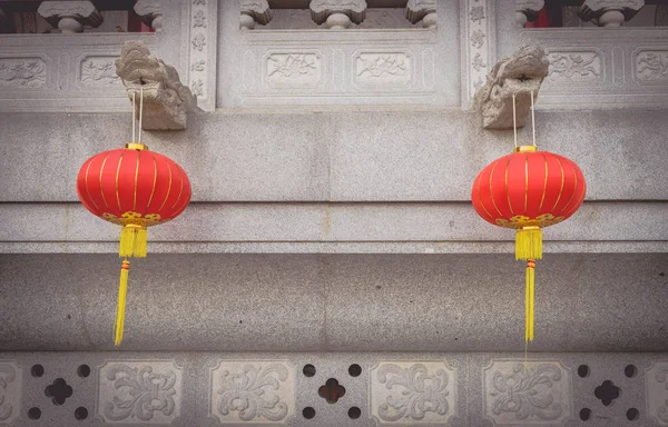 Китайские фонари во время новогоднего фестиваля — стоковое фото