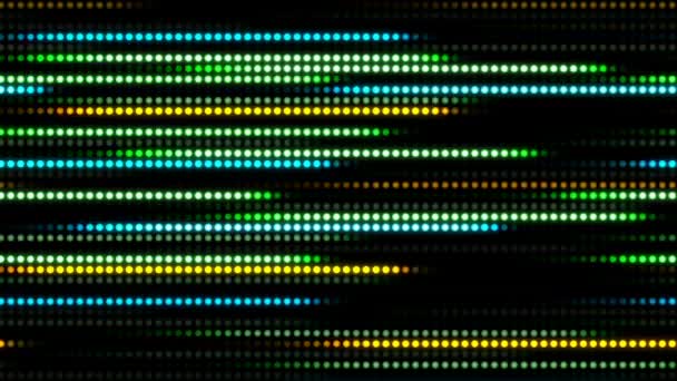 Fondo Tecnología Abstracta Con Animación Cámara Lenta Rayas Luz Círculo — Vídeo de stock